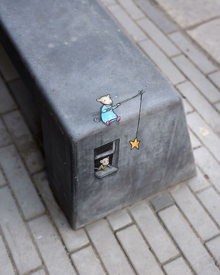 New Street Art Pieces That Feature Adventures Of Quirky Characters By This Artist