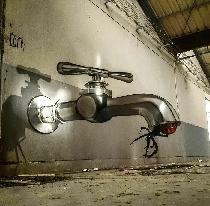 Odeith's Optical Marvels: 3D Graffiti That Pops Off The Wall (21 New Pics)