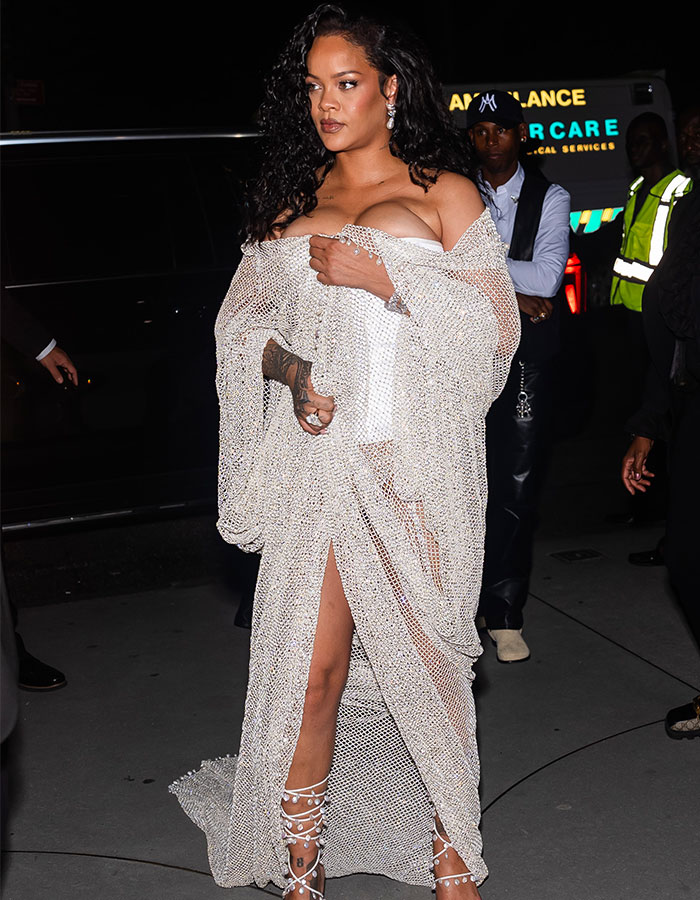 “Expensive Mosquito Net”: Rihanna’s Mesh Dress At New York Fashion Week Sparks Funny Comparisons