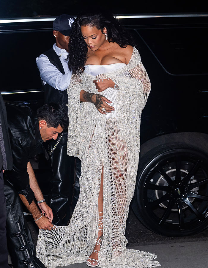 “Expensive Mosquito Net”: Rihanna’s Mesh Dress At New York Fashion Week Sparks Funny Comparisons