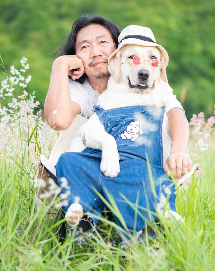 Man Shares Hilariously Cute Photos Of Driving With And Being Driven By His Adorable Dogs