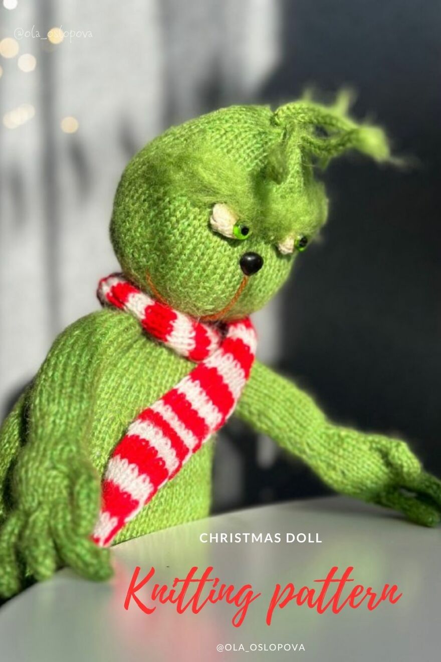 A Great Gift For Christmas| My Grinch Knitting Pattern