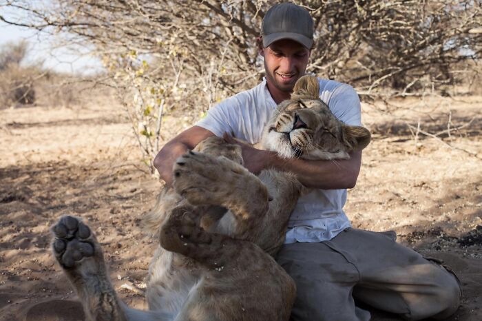 Unique Bond Formed Between A Lioness And Her Caregiver Continues To Grow