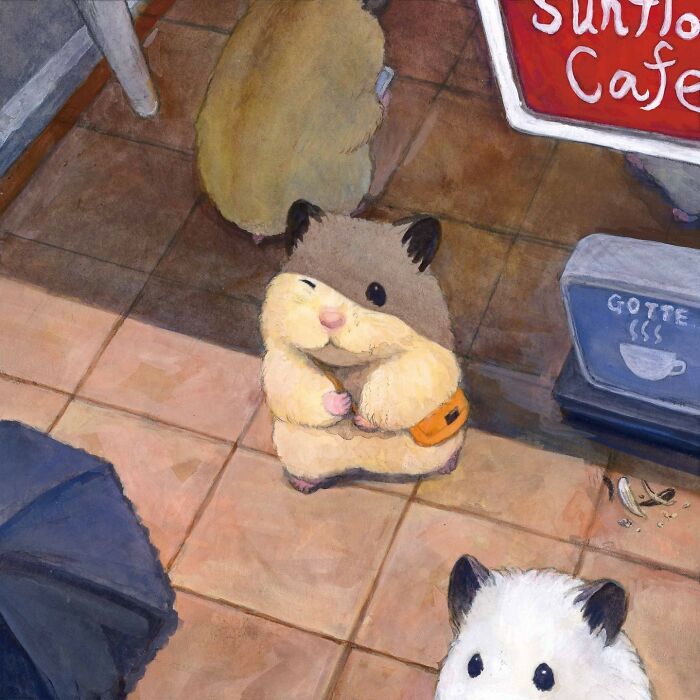 Gotte's Adorable Illustrations Of A Hamster Named Sukeroku