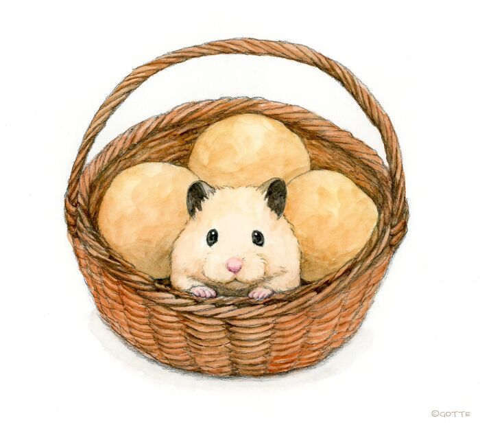 Gotte's Adorable Illustrations Of A Hamster Named Sukeroku