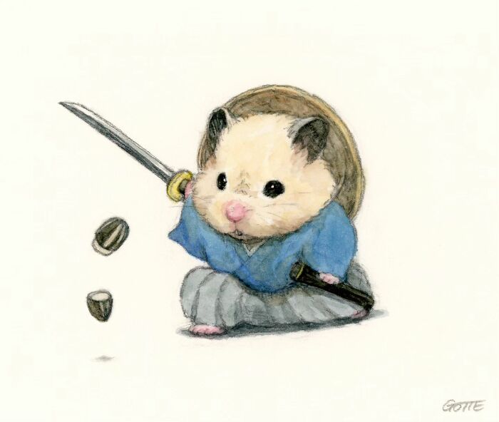 Gotte's Adorable Illustrations Of A Hamster Named Sukeroku