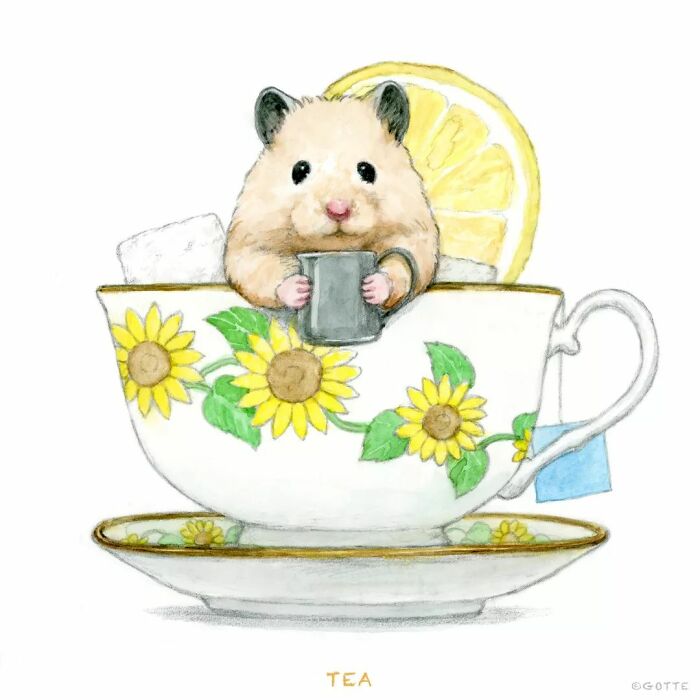 Gotte's Adorable Illustrations Of A Hamster Named Sukeroku