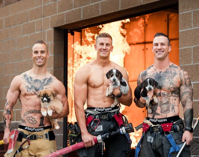 Usually Combating Fires, Once A Year These Firefighters Turn The Heat Up In The Most Adorable Way