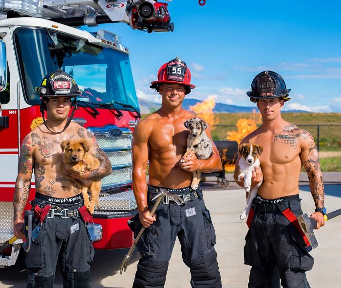 Usually Combating Fires, Once A Year These Firefighters Turn The Heat Up In The Most Adorable Way