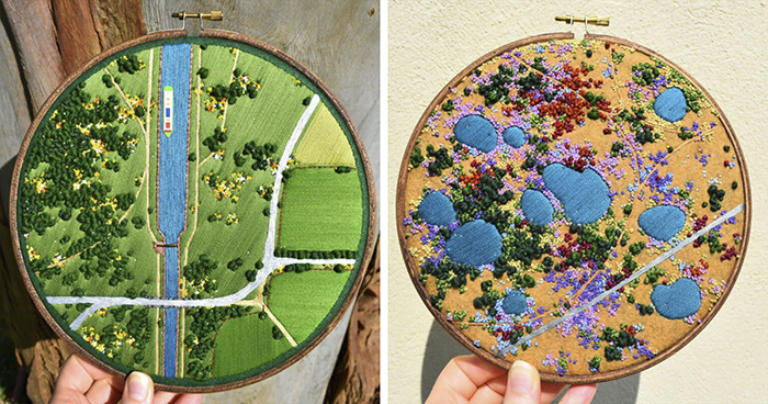 People Online Are Amazed By This Artist Who Makes The Most Wonderful Embroidered Creations (28 Pics)