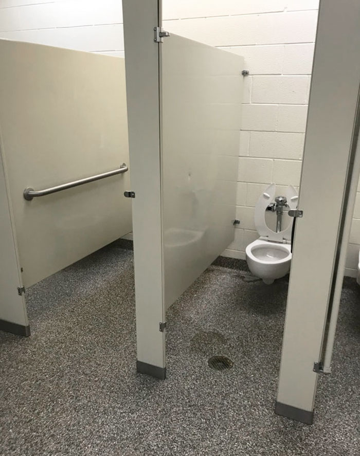 Some Kids At My High School Stole Several Stall Doors From One Of The Bathrooms