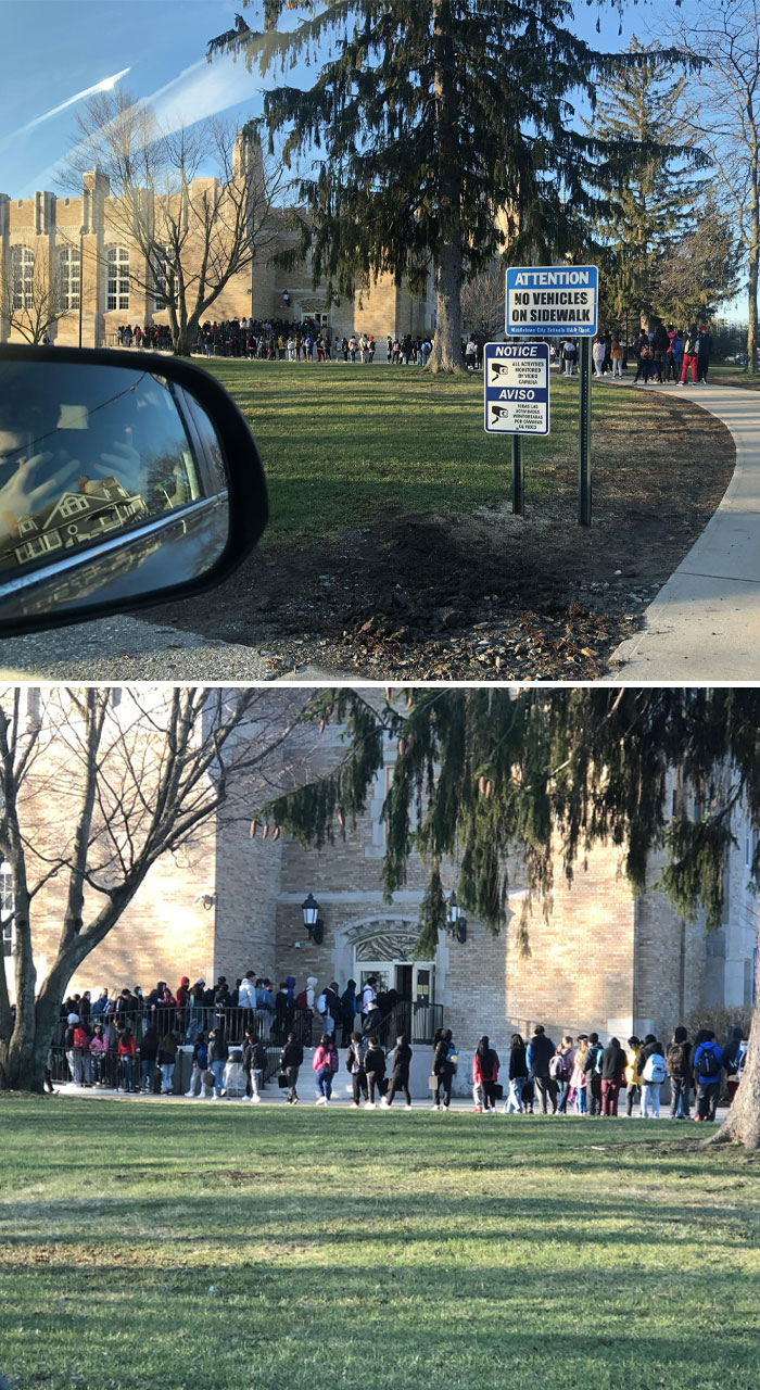 My School's Bag Check Line