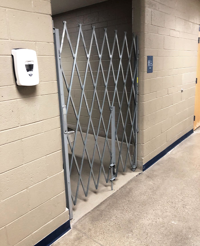 Schools Put Gates Over The Bathrooms Between And During Class