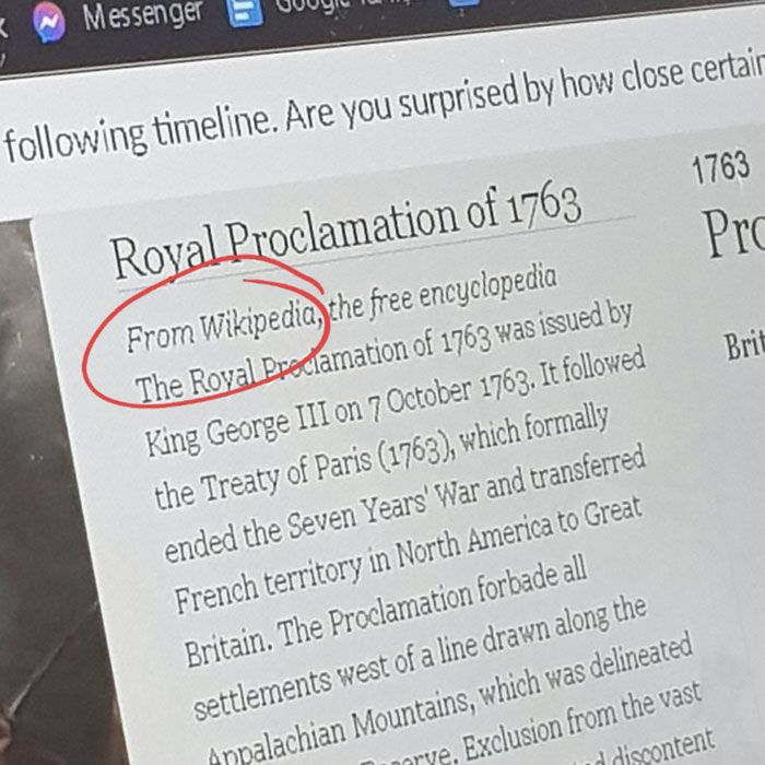 When Your School Bans Wikipedia, Only To Copy Directly From Wikipedia In Their Own Lesson Resources