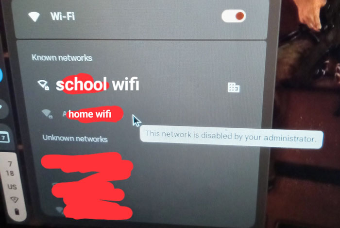 School Disabled Our Ability To Switch Computer Networks. I Have Work That Needs To Be Submitted From Home