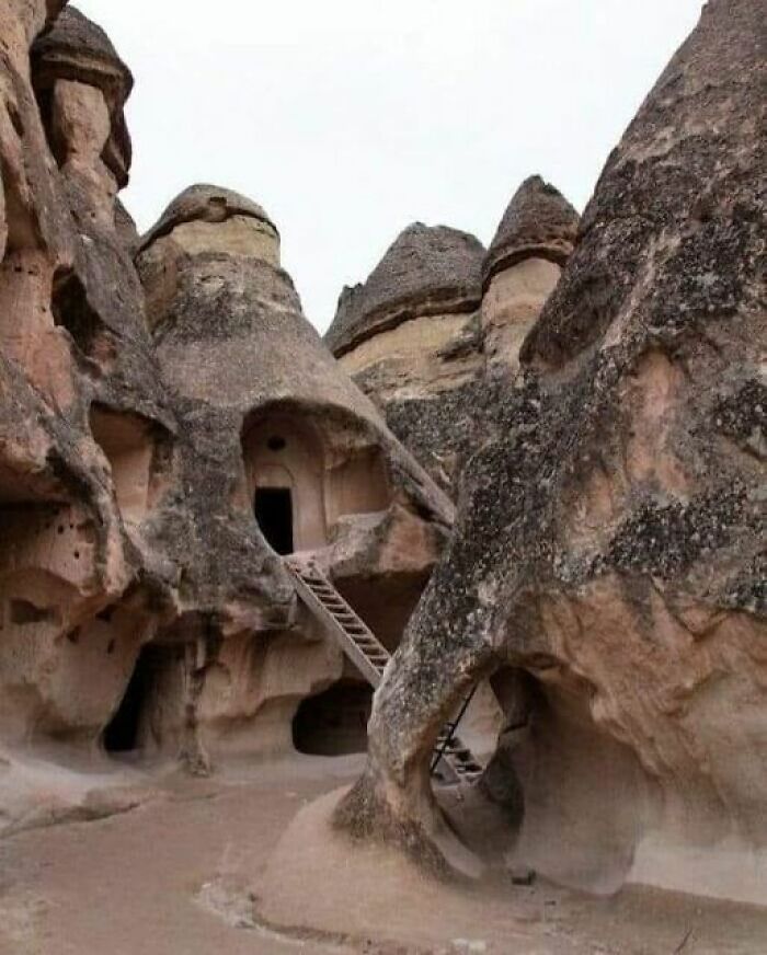 The Fairy Chimneys In Cappadocia, Turkey, Are A Surreal Natural Wonder