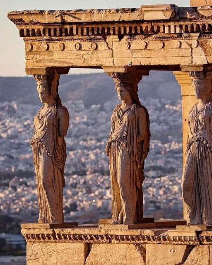 The Erechtheion (Or Erechtheum) Is An Ancient Greek Temple Constructed On The Acropolis Of Athens Between 421 And 406 BCE