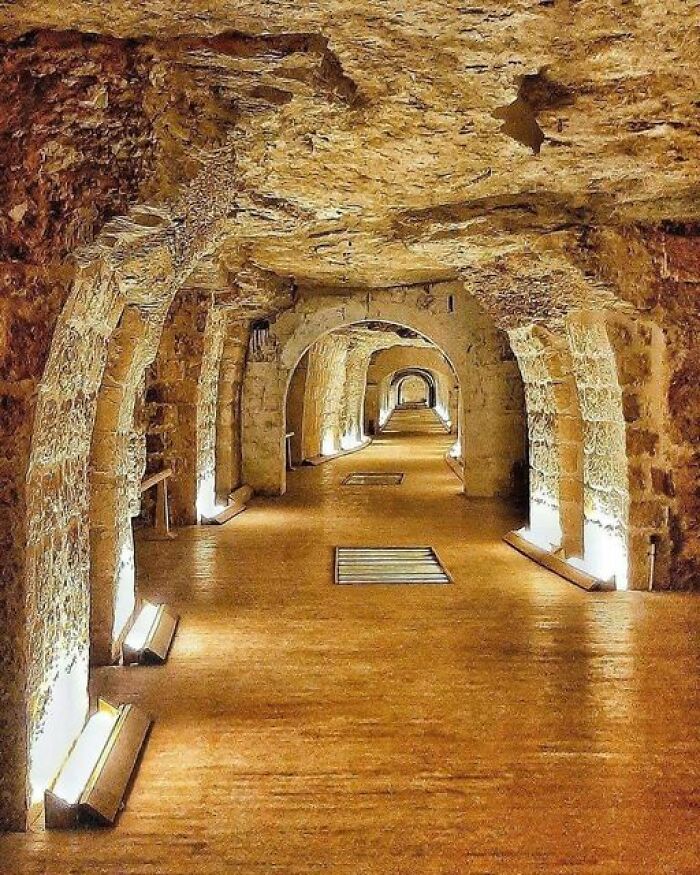 The Serapeum Of Saqqara, An Ancient Egyptian Necropolis Near Memphis, Is Notable For Its Impressive Subterranean Tombs