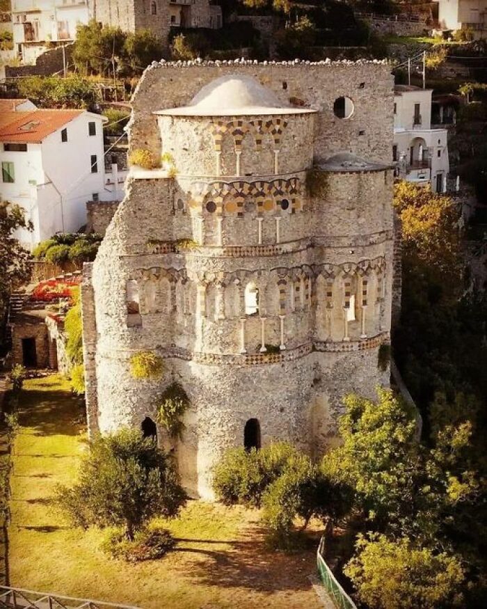 The Basilica Of Sant'eustachio Is A Deconsecrated And Ruined Church Located In Scala, In The Hamlet Of Pontone