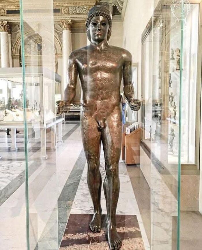 This Bronze Statue Of Apollo, Dated To The First Century Bc, Was Discovered In The Sea Near Piombino