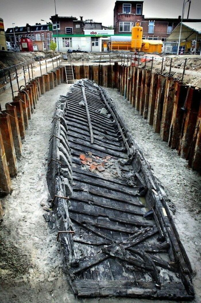 The Roman Ship Named De Meern 1 Was Discovered In Veldhuizen, The Netherlands, In 1997