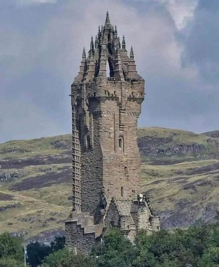 Wallace Monument In Stirling Scotland