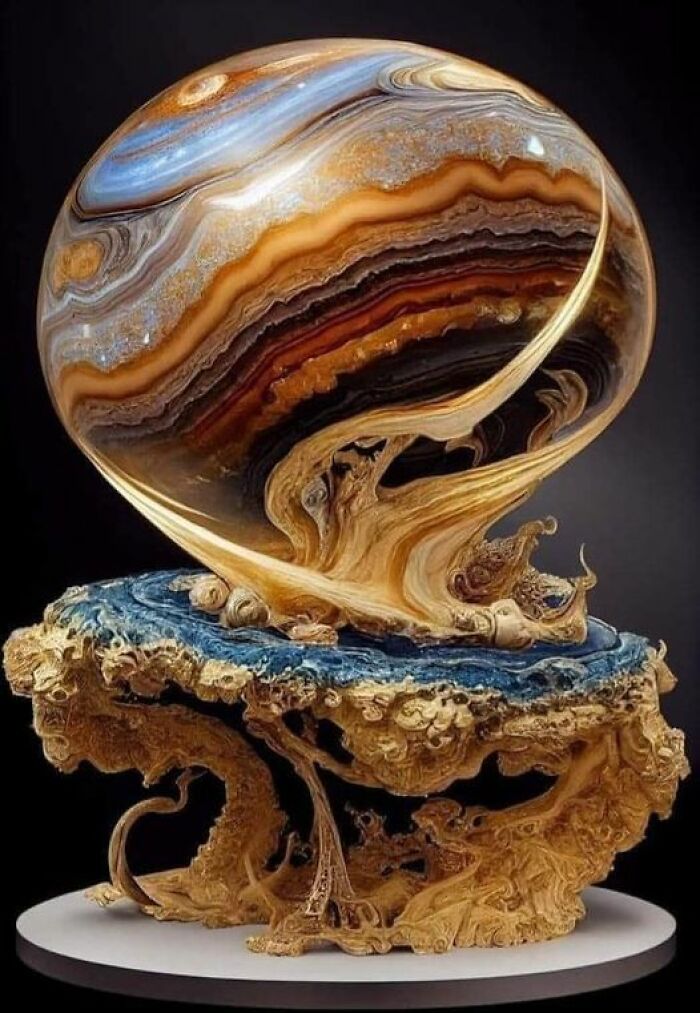 A Masterpiece Of Turkish Agate And Gold