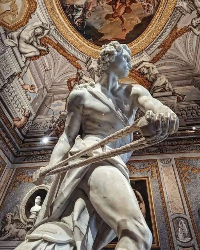 David Is A Life-Size Marble Sculpture By Gian Lorenzo Bernini