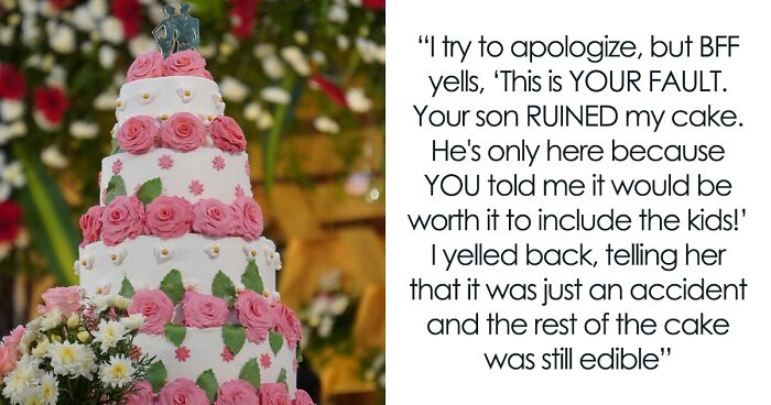 Wedding Drama Ensues After 4YO Ruins Cake With His Hands, Bride Kicks Out Mom, Her Husband And Kid