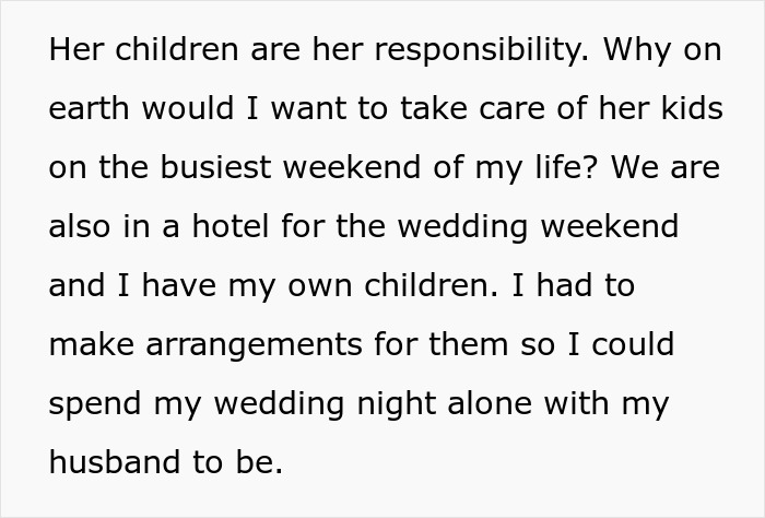 "We Are Busy Getting Married": Couple Refuses To Babysit SIL's Kids On Their Wedding Weekend