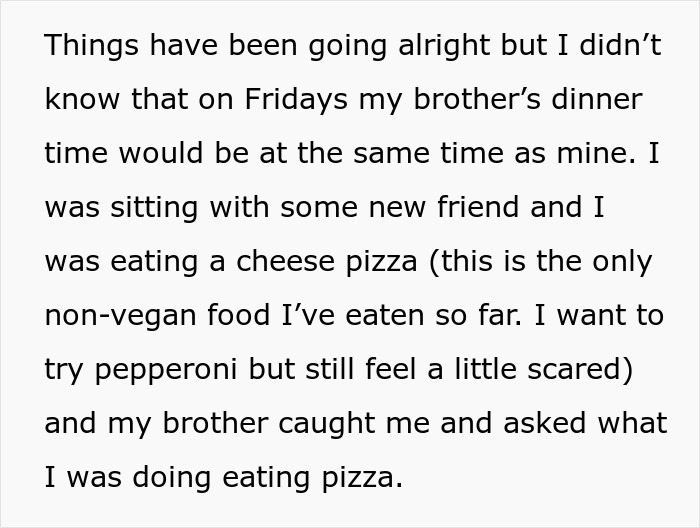 Teen Gets A Huge Lecture For Daring To Break His Vegan Diet And Trying Pizza With Cheese At School