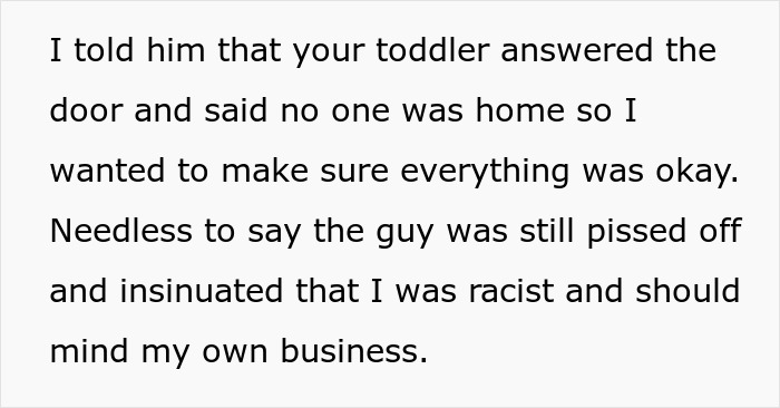 "I Saw The Cop Arrive": Service Guy Wants To Play It Safe After 4YO Kid Answers The Door