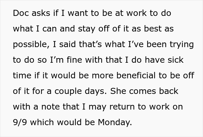 One Sick Day Turns Into Whole Week Off For Employee Who Maliciously Complied With Boss's Request