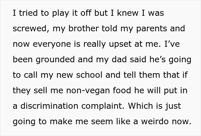 Teen Gets A Huge Lecture For Daring To Break His Vegan Diet And Trying Pizza With Cheese At School