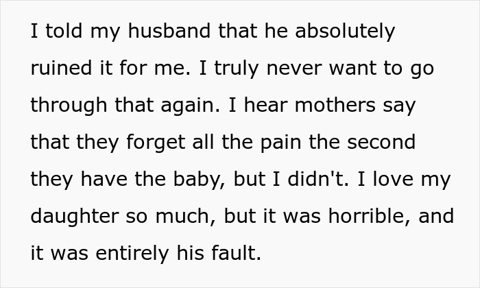 “[Am I The Jerk] For Telling My Husband That He Absolutely Ruined The Birth Of Our Child?”