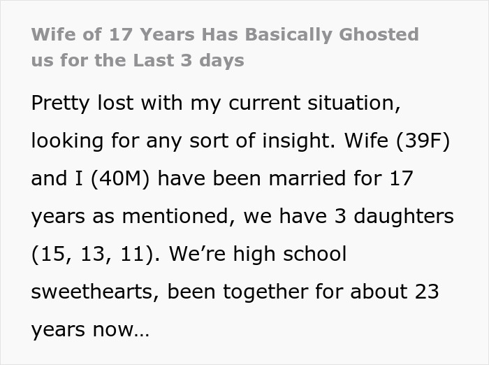 Wife Ghosts Husband Of 17 Years And 3 Kids After Her Lover Passes Away, Husband Is Shocked