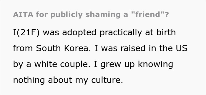 White Woman Oblivious To Korean Friend's Protests Of Not Calling Her Cousin "Oppa", Gets Shamed