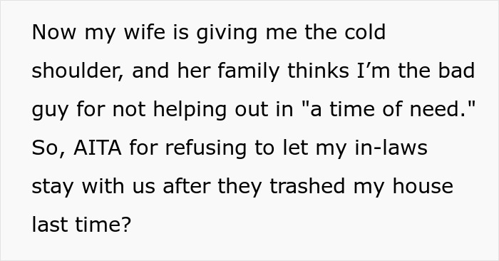 In-Laws Trash Family's Home, Are Shocked They Are No Longer Welcome: "Family Comes First"