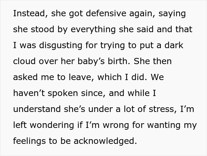 Woman Withholds Her Baby From Mom And Sister After They Disappointed Her While She Was In Labor