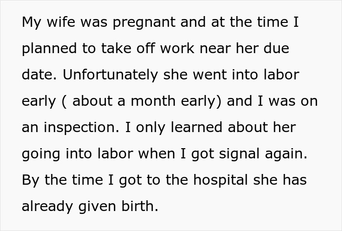 Husband Asks Wife To Get Over The Fact That He Missed Daughter's Birth: "Every Single Time"