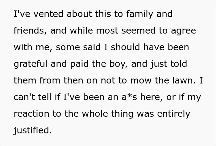 Kid Cuts Neighbors' Lawn To Earn Some Cash, Man Refuses To Pay Him, Mom Goes Livid