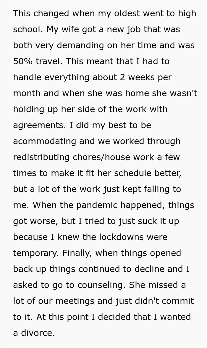 Husband Strategically Waits 3 Years To Drop Divorce Bomb, Leaving Wife And Family Fuming