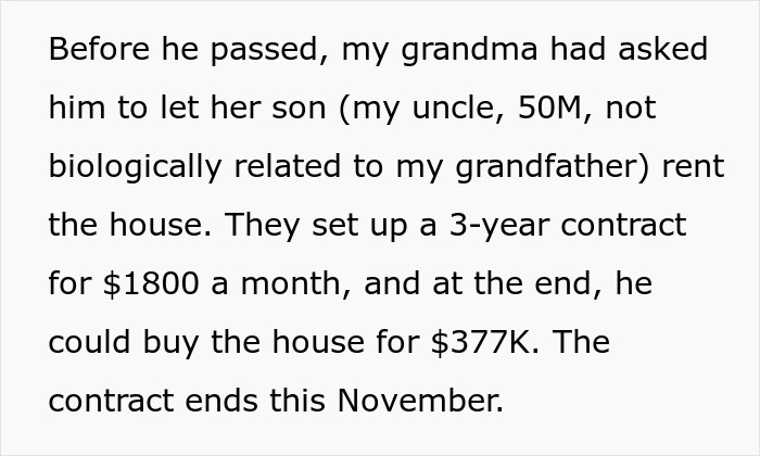 Grandma And Her Son Try To Get Grandson To Give Up Inherited Home, He Sees Through Their Tricks