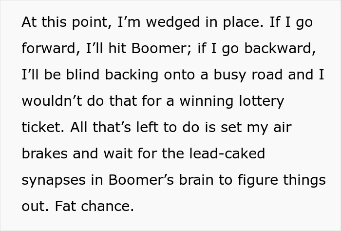 Trucker Refuses To Let Jerk Boomer Have His Way, Waits Patiently As He Screws Himself Up