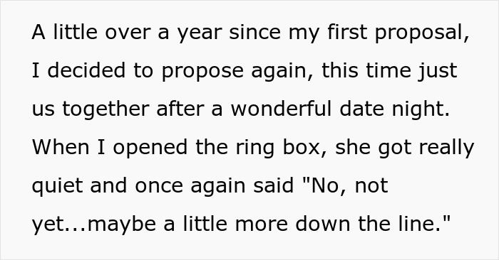 39YO Woman Keeps Saying No To BF’s Marriage Proposals, He Decides There Won’t Be A Third Time