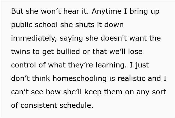 Husband Enrolls Kids In Public School After "Crunchy Mom" Fails At Homeschooling