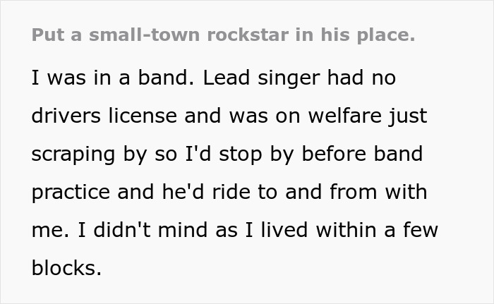 Wannabe Rock Star Gets Reality Check After Losing His Only Ride By Complaining About Rules