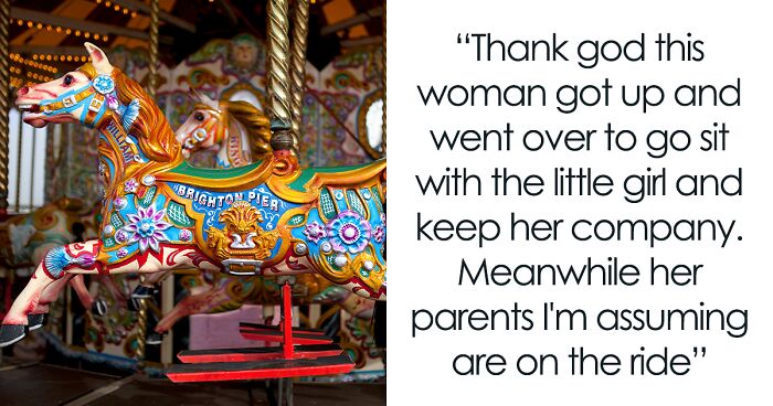 Parents Without A Care In The World Go Enjoy A Carnival Ride, Leave 5YO In A Stroller Totally Solo