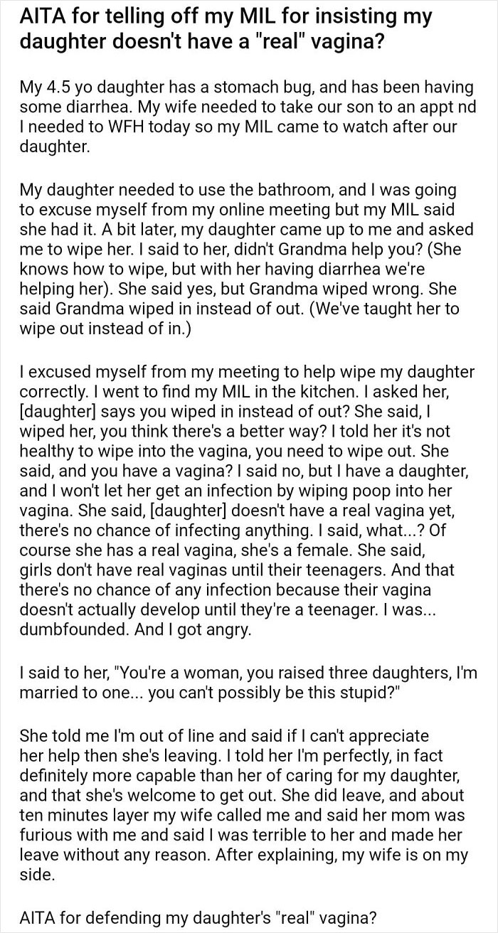 Apparently Girls Don't Have Actual Vaginas