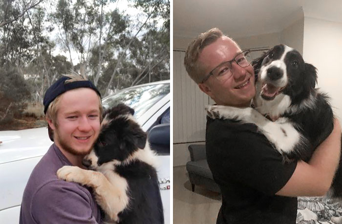 Same Person, Same Dog, Just A New Set Of Smiles